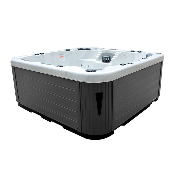 Grey 5 person hot tub